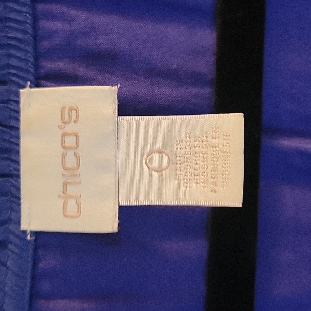 Chicos purple 3/4 sleeve small - Picture 3 of 5